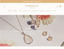 Tablet Screenshot of embracejewellery.com